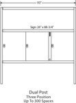Dual Post Three Position Sign System